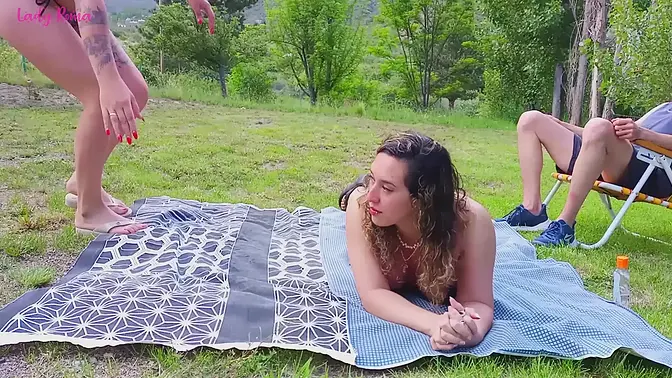 My wife and her friend get intimate on vacation