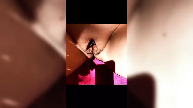 My wife's big meaty pussy gets up close and personal