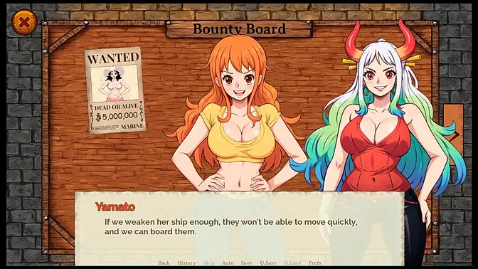 Nami's night-time strip tease