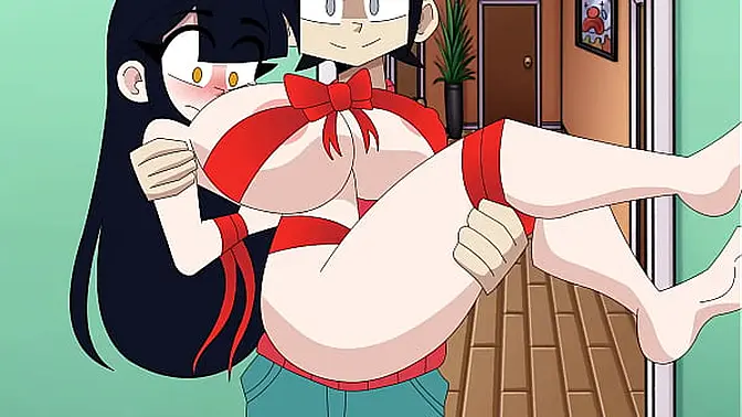 Naughty anime waifu gets rough fucked by Santa