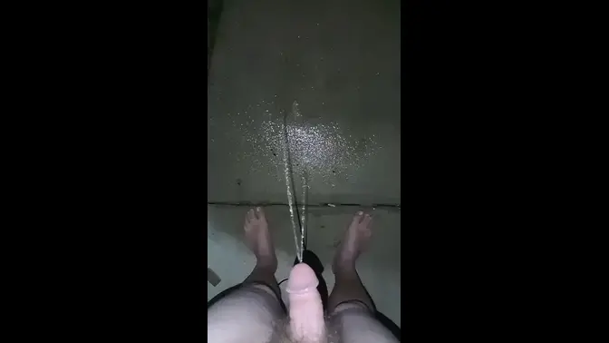 Naughty girls pee in the rain - outdoor pee compilation