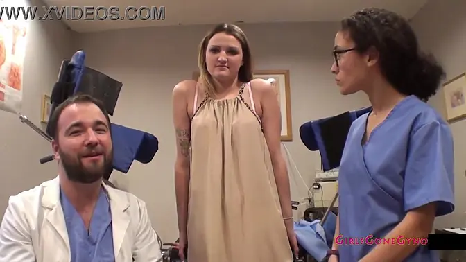 Naughty nurse Alexandria Riley gets anal fingered and humiliated