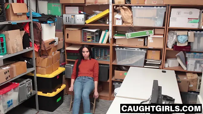 Naughty office girl rides cock in uniform