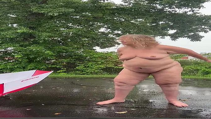 Naughty rain encounter with busty granny