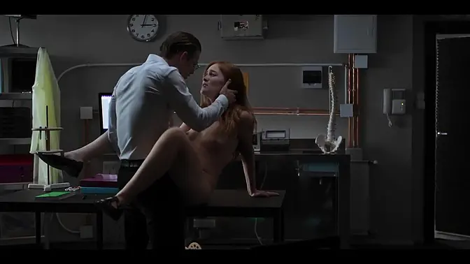 Naughty redhead gets mind-controlled and frozen by nerdy classmate
