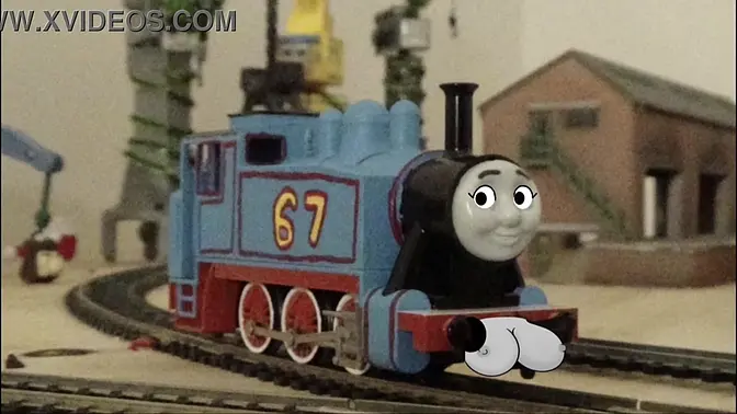 Naughty Thomas characters get a big cock facial