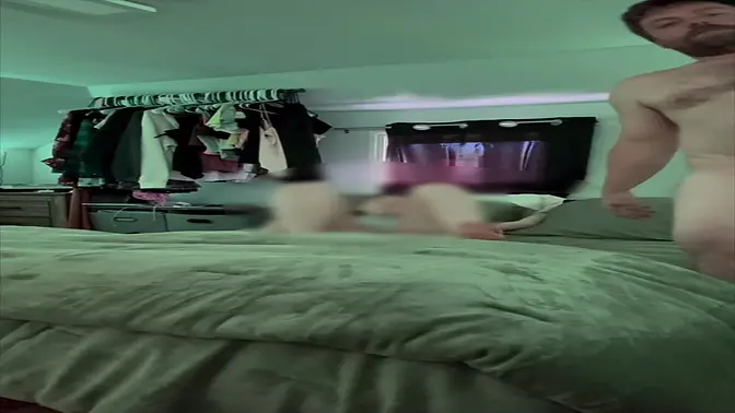 Neighbor teases me with his fingers before fucking my pussy