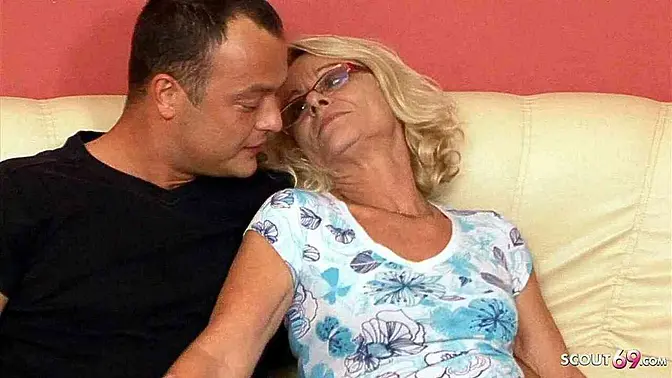 Next door granny seduced and fucked by fresh lover