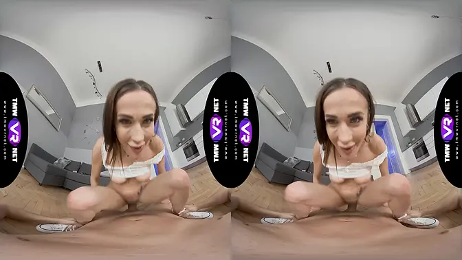 Nicole's dripping pussy gets pounded by a huge cock