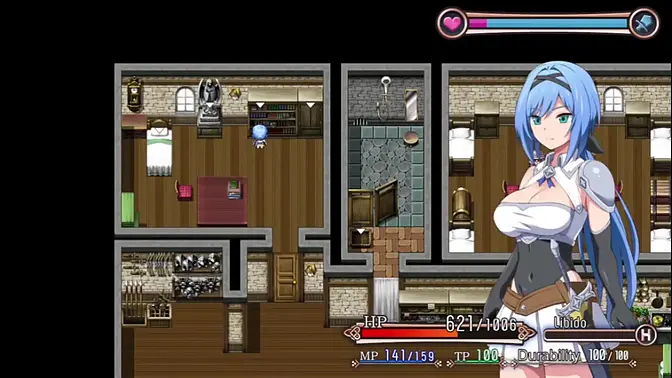 Ninja ambush in forest leads to hot gameplay with big tit girl