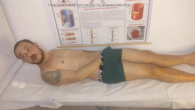 Nurse loves her first patient's big, thick erect penis