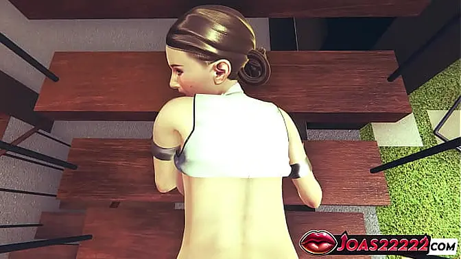 Padmé Amidala's tight pussy gets a rough side fuck and doggystyle