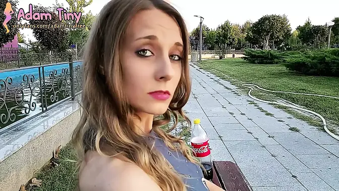 Park pickup gets sloppy blowjob and wild fuck