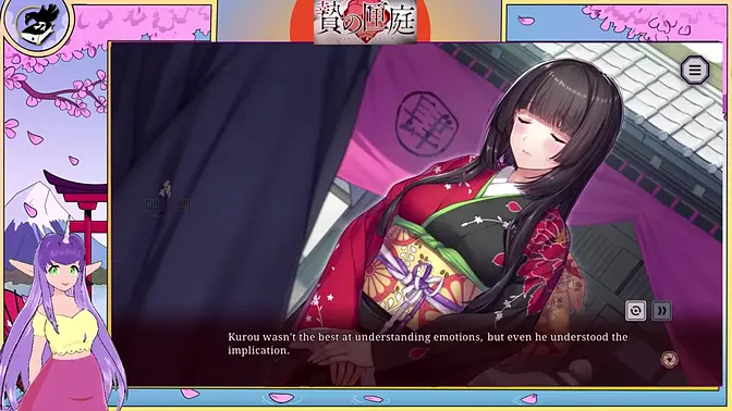 Part 3: Brunette Vtuber with big boobs gets pounded by a muscular white-haired anime character