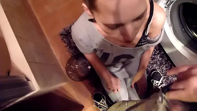 Perverted milf Viktoria Goo becomes permanent pissoir for him