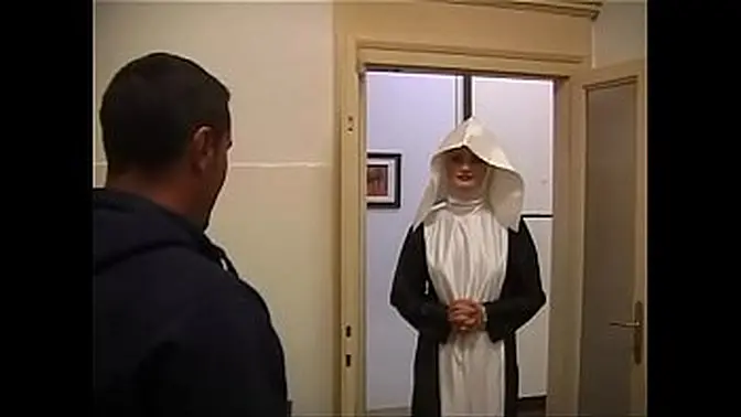 Perverted nun gets gangbanged by hot Italian nuns and milfs
