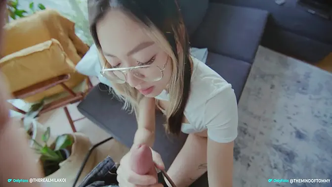 Petite Asian girl takes rough doggy pounding