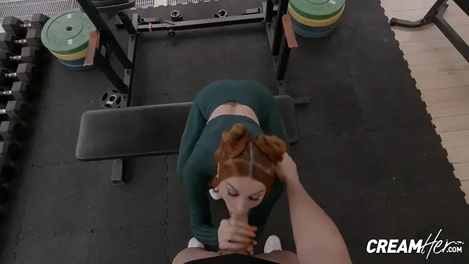 Petite babe with bald pussy takes big cock in deepthroat and doggystyle