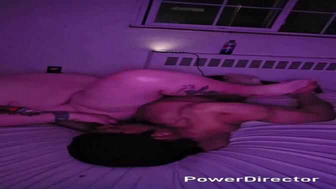 Petite babe with massive tits gets a BBC in her cozy bed