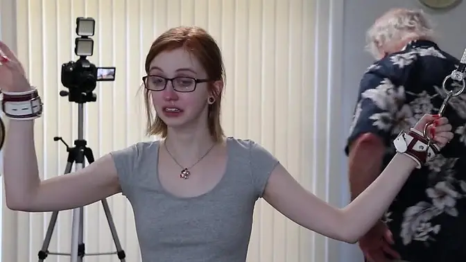 petite blonde MILF takes a kinky BDSM fucking