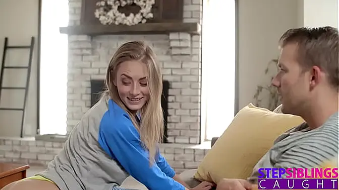 Petite blonde trapped in sink gets fucked and jizzed on