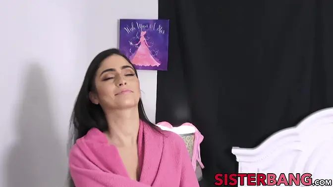 Petite brunette teen gets fucked deep and facialized