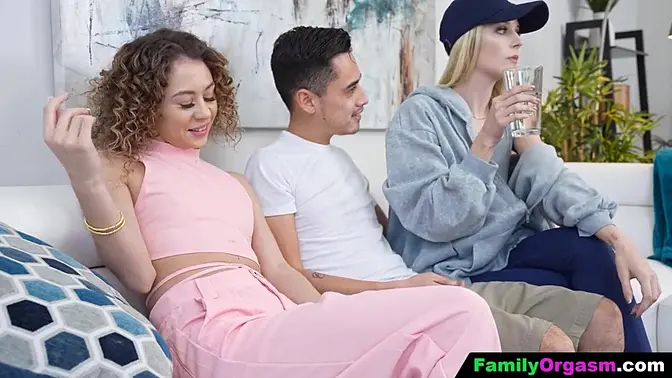 Petite girl cheats on sister with wicked handjob