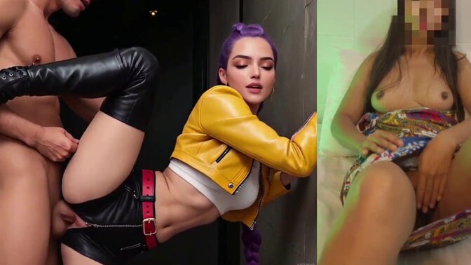 Petite K-pop fan Masturbates to Demon Hunter Rumi's Video