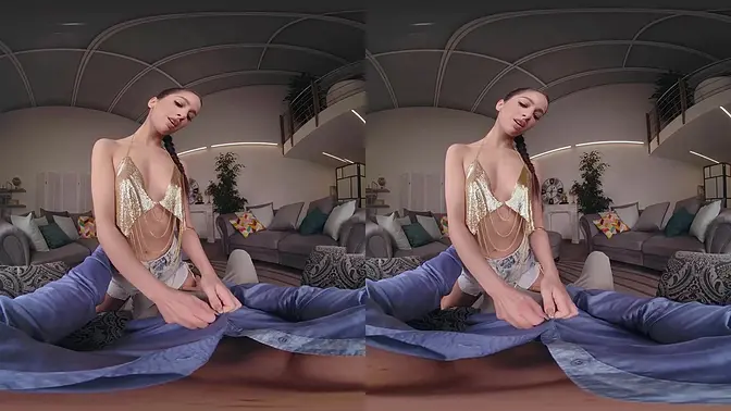 Petite Kama Oxi rides cock in 5 positions