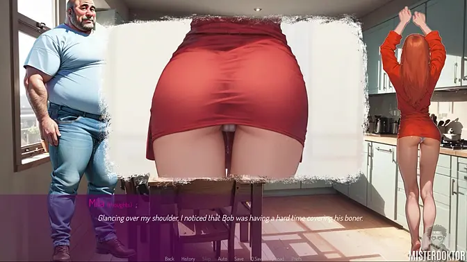 Petite redheaded slut Mila AI shows off her wet shaved pussy