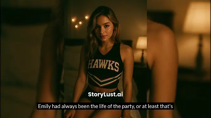 Petite student Emily gets wild at a party with multiple partners