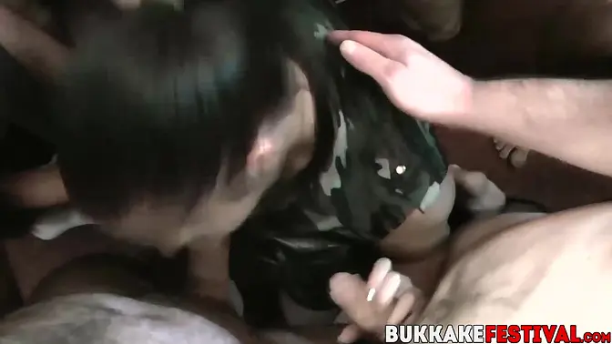 Pixiee Little and Porscher Wells engage in a wild big cock sucking orgy