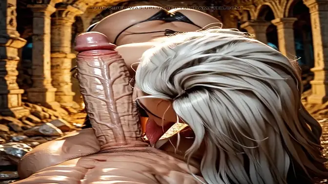 Polish Princess deepthroats huge cock in AI dungeon