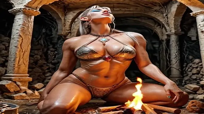 Polish Princess takes huge cock in dungeon