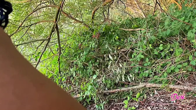 Pretty and hot girl fucked and naked fun with a stranger in the river