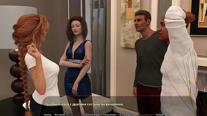 Pretty blonde and hot redhead sport girl in 3D hentai public handjob