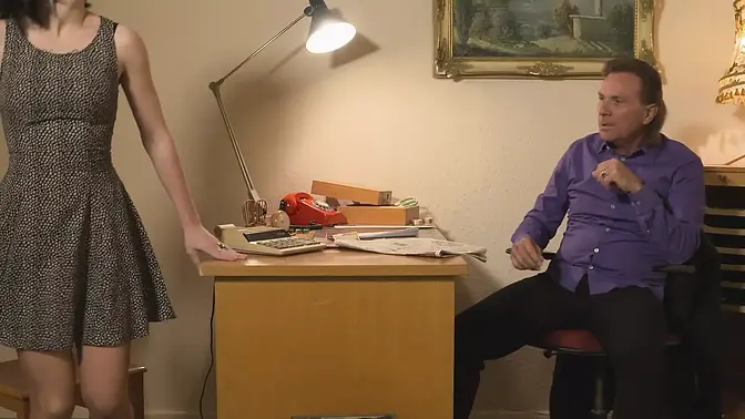 Pretty girl sucks huge cock and gets fucked