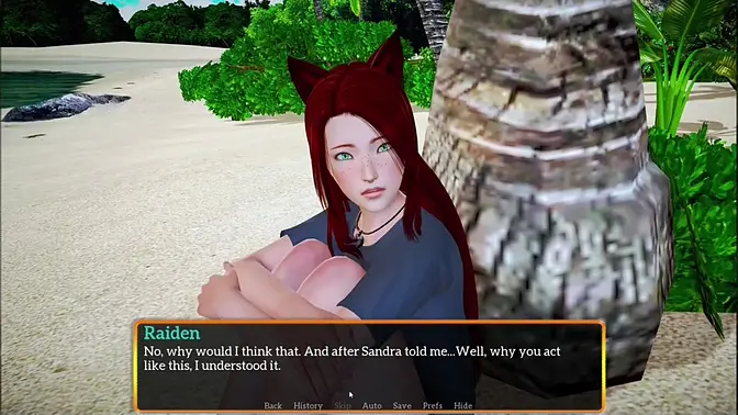 Protecting my curvy, busty 3D cat woman girlfriend in part 9