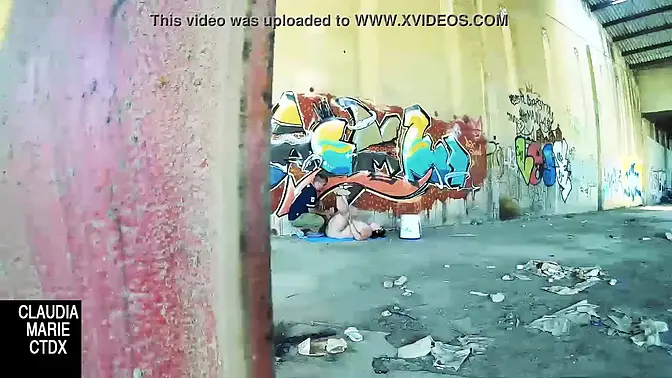 Public Cumshot Fiesta with Big-Titted Babe