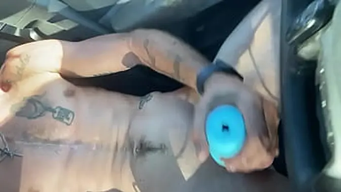 Public place masturbation tease