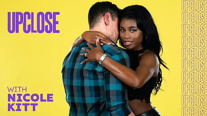 Radiant ebony Nicole Kitt enjoys pure pleasure during rough sex session with Ryan Driller