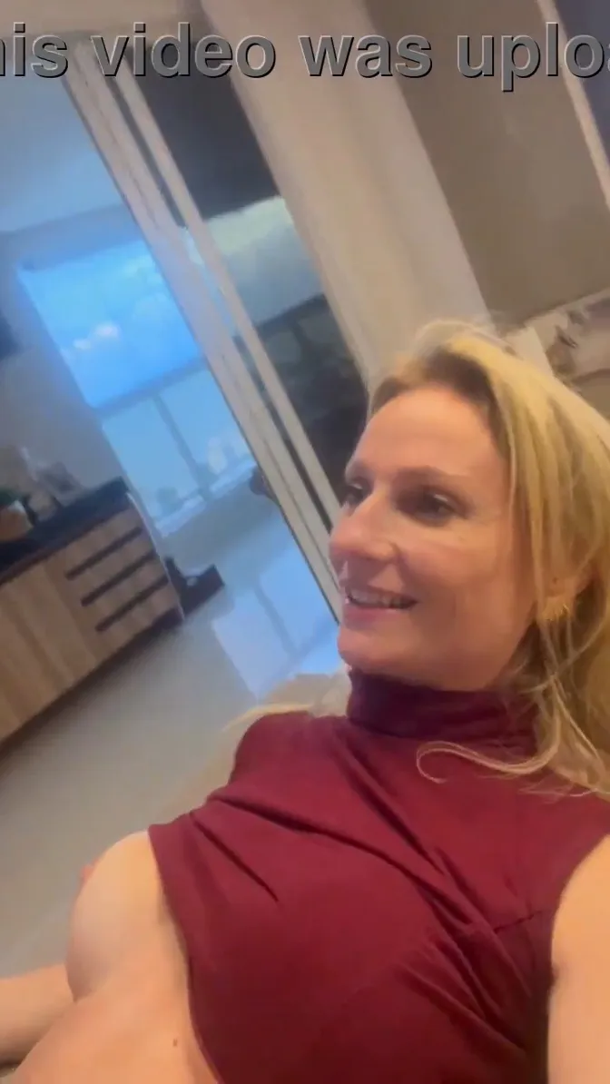 Real blonde milf with big pussy lips gets fucked by her husband