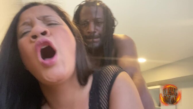 Real Brazilian housewife cheats on her husband with a BBC