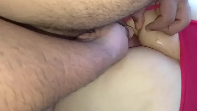 Red Panty Mature Gets Wet Cum in Ass