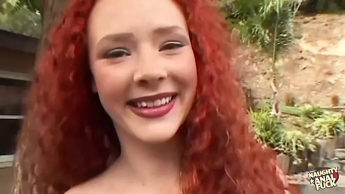 Redhead Audrey Hollander's amateur sex session with a hung stud