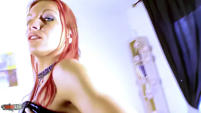 Redheaded MILF Angie Kiss goes wild in hot lesbian action