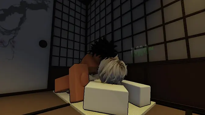 Roblox femboy gets rough fucked by a lil cutie