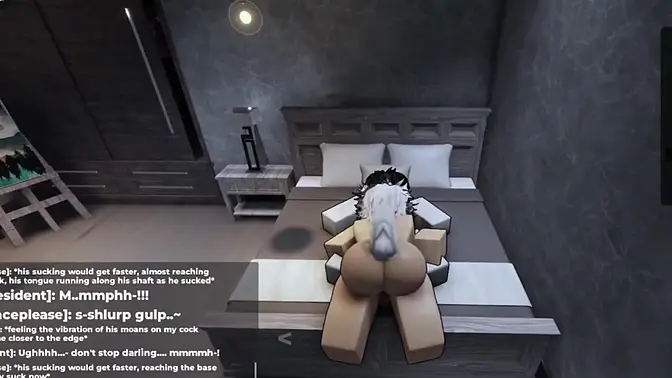 Roblox femboy pup eagerly sucks cock and gets bred