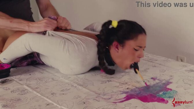 Rough-sex-loving PAWG Nurial Millan takes hard anal pounding