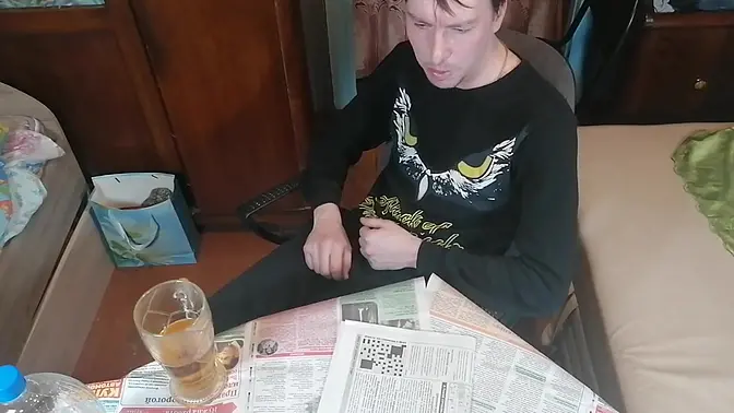 Russian babe gives hot blowjob